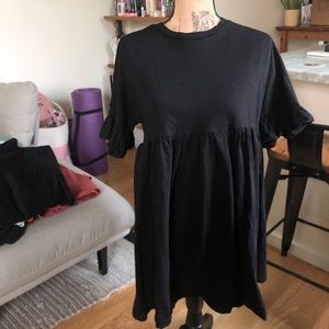 Ruffle Sleeve Black Asos Dress